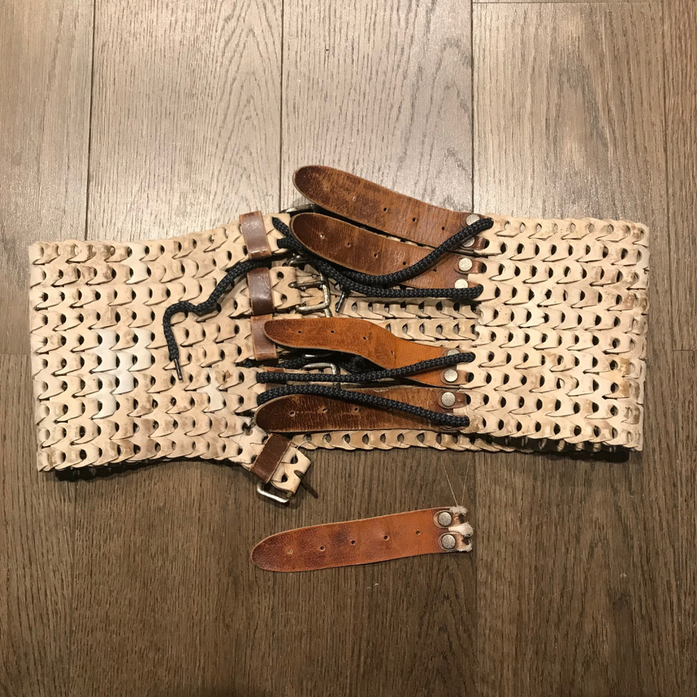 Vintage Oversized Woven Riding Belt